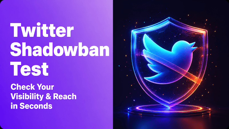 How to perform a twitter shadowban test for free